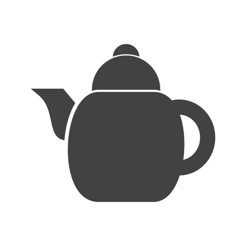 Kettle Glyph Black Icon vector