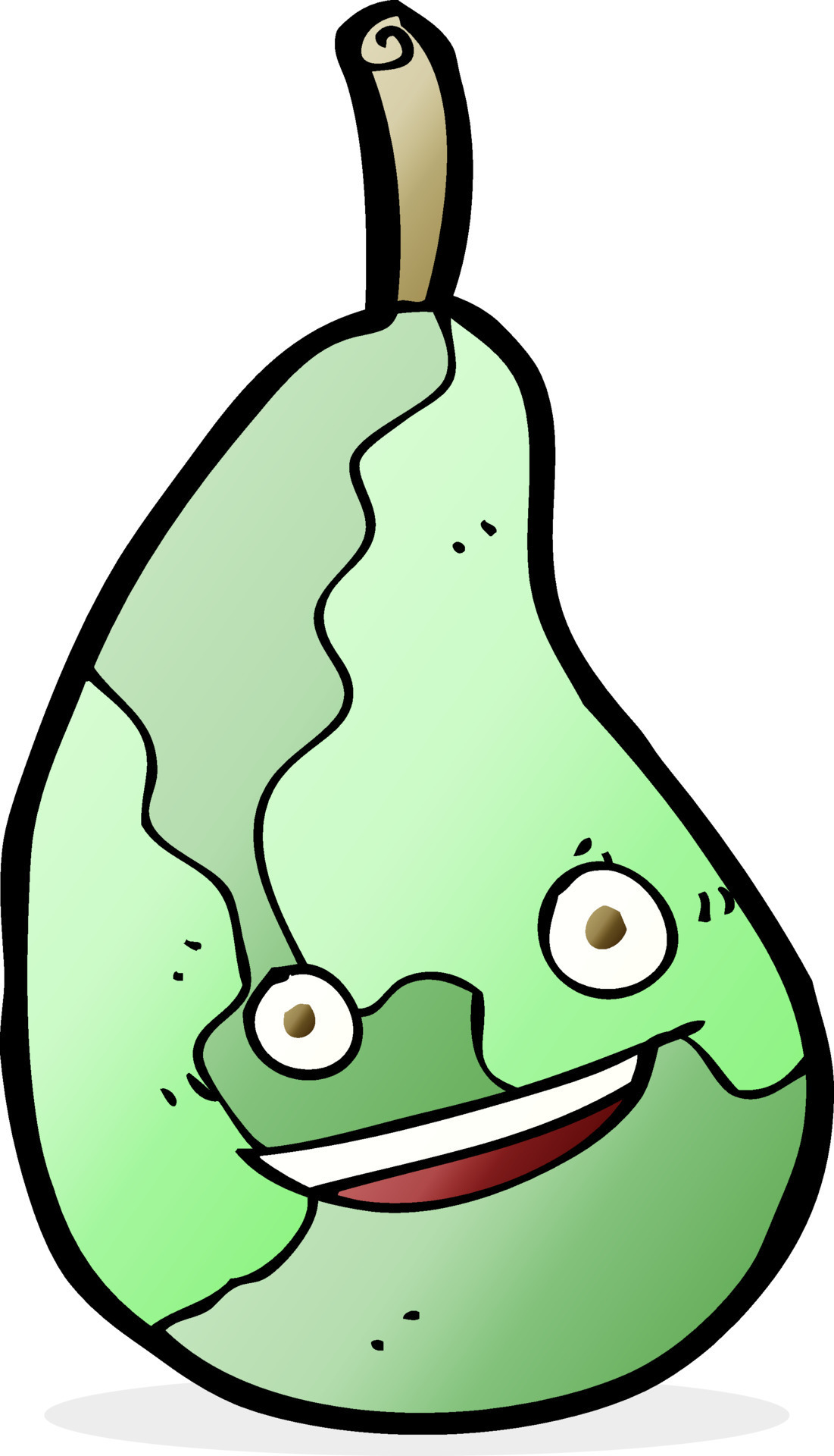 cartoon happy pear 8315170 Vector Art at Vecteezy