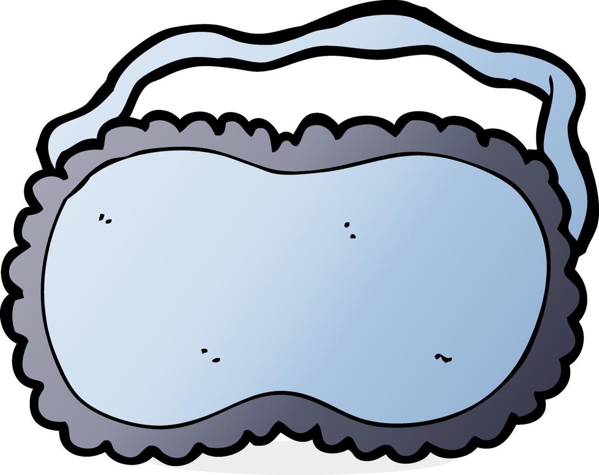 cartoon sleeping mask vector