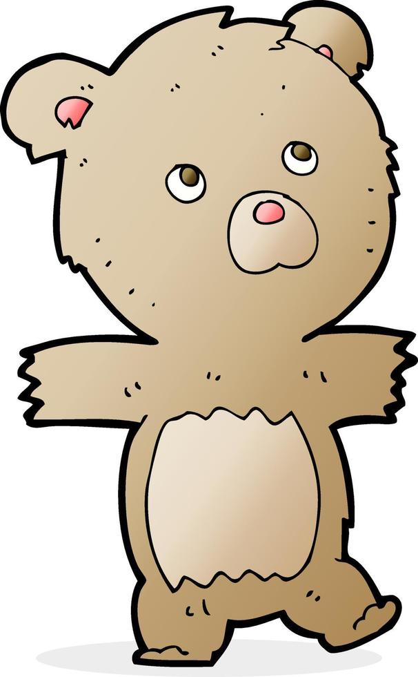 cartoon cute teddy bear vector