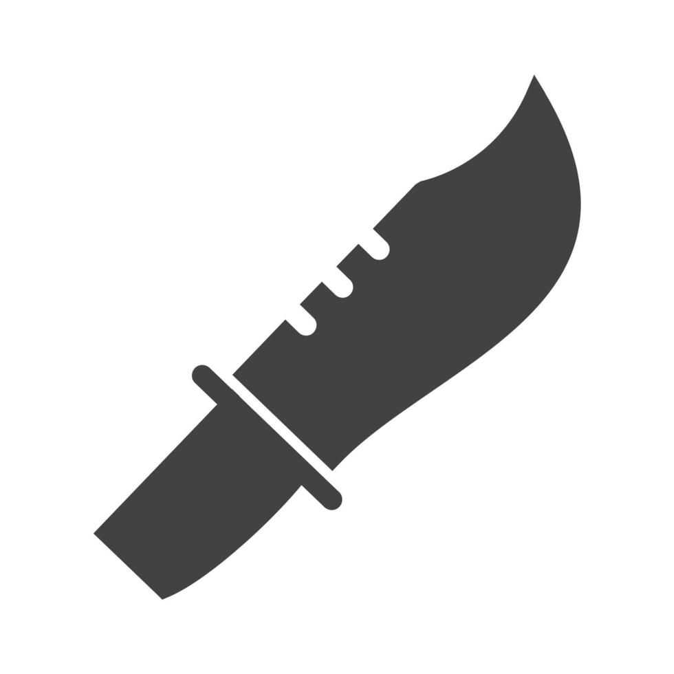 Knife Glyph Black Icon vector