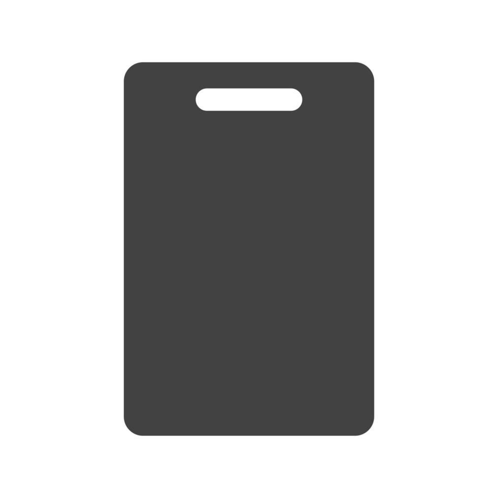 Cutting Board Glyph Black Icon vector