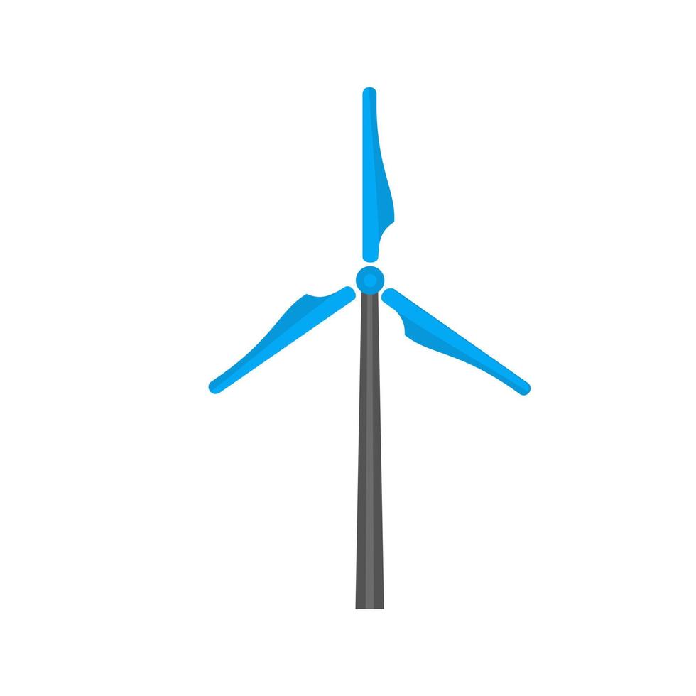 Windmill Flat Multicolor Icon vector