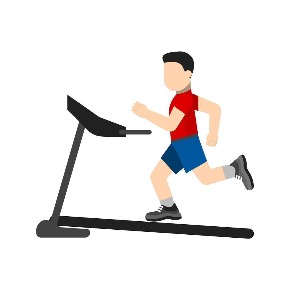 Exercise II Flat Multicolor Icon vector