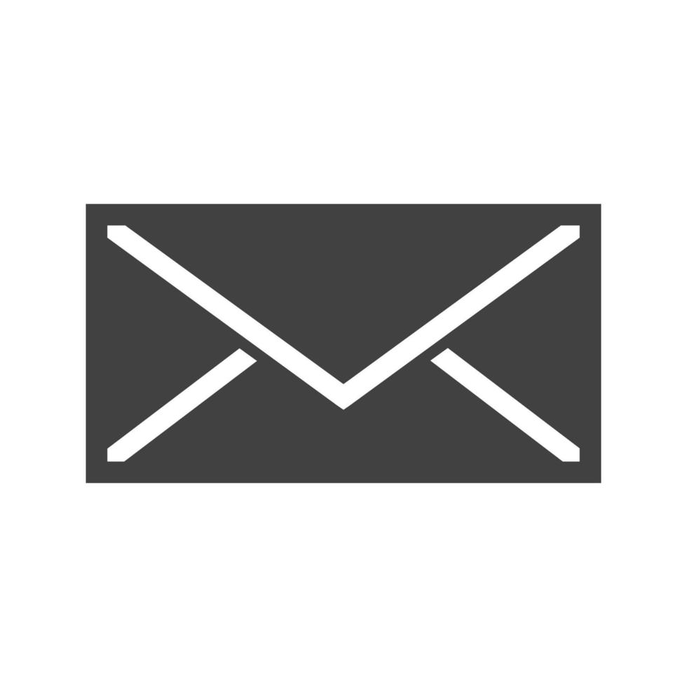 Messaging Glyph Black Icon vector