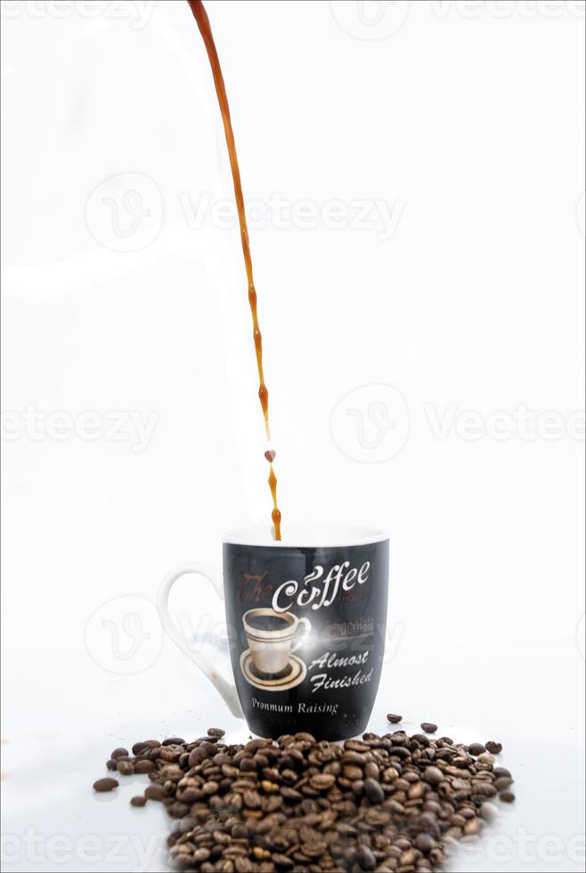 Pouring the coffee photo