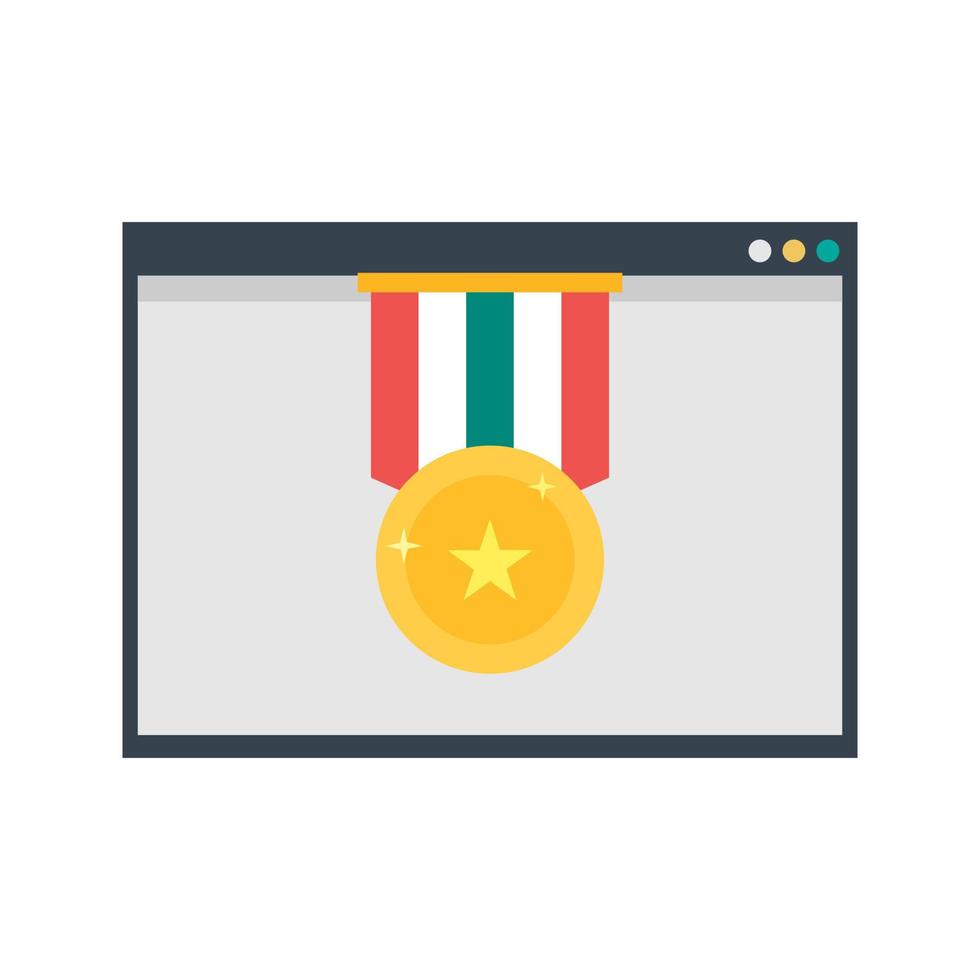 Internet Ranking Flat Multicolor Icon vector