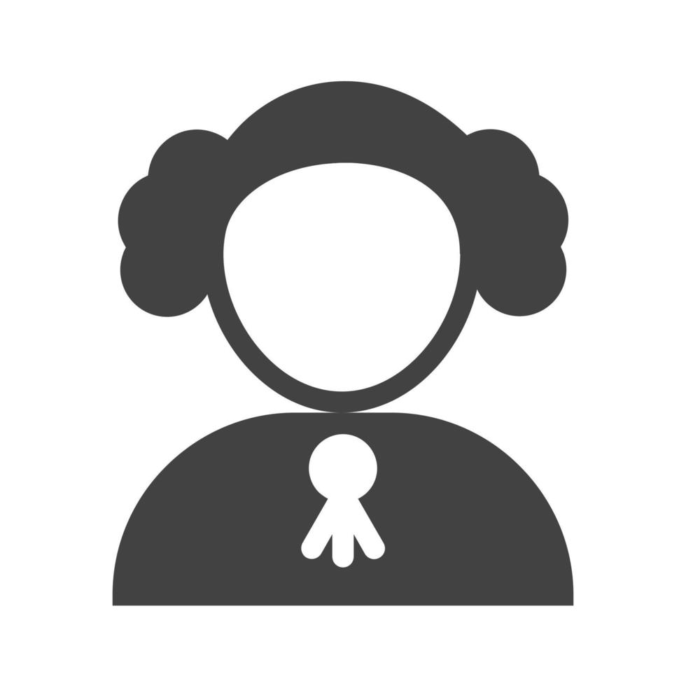 Judge II Glyph Black Icon vector
