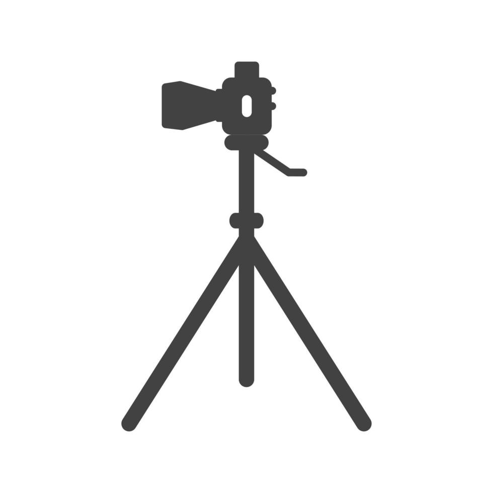 Camera Stand Glyph Black Icon vector