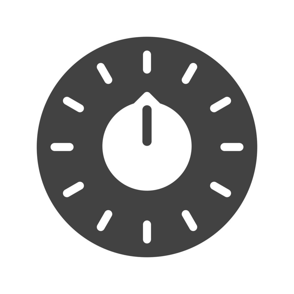 Thermostat Glyph Black Icon vector