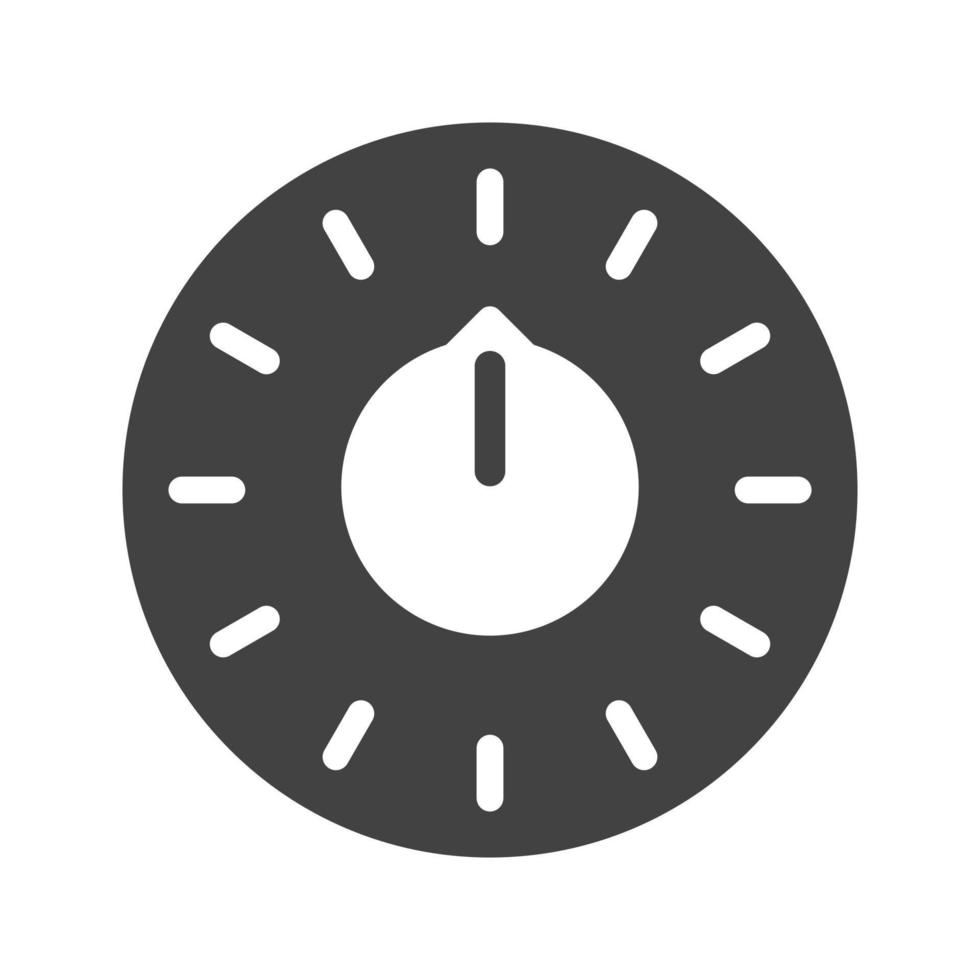 Thermostat Glyph Black Icon vector