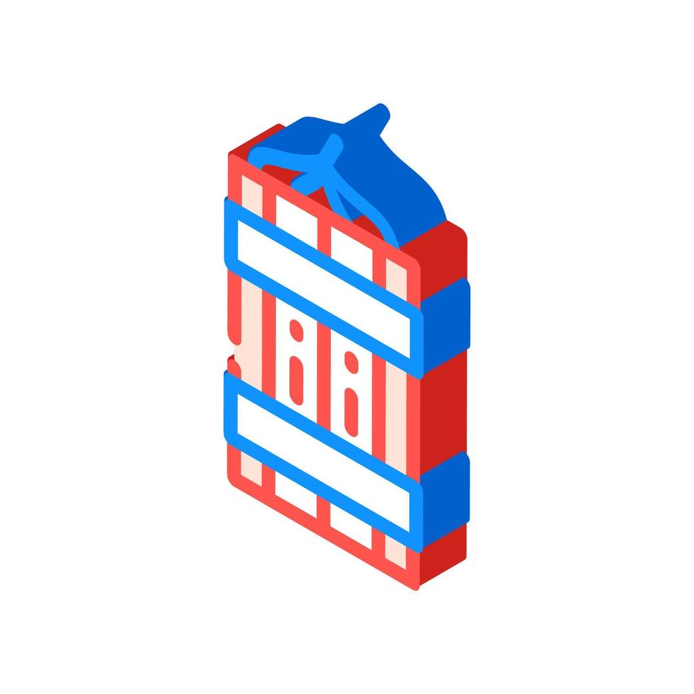 dynamite tnt isometric icon vector illustration