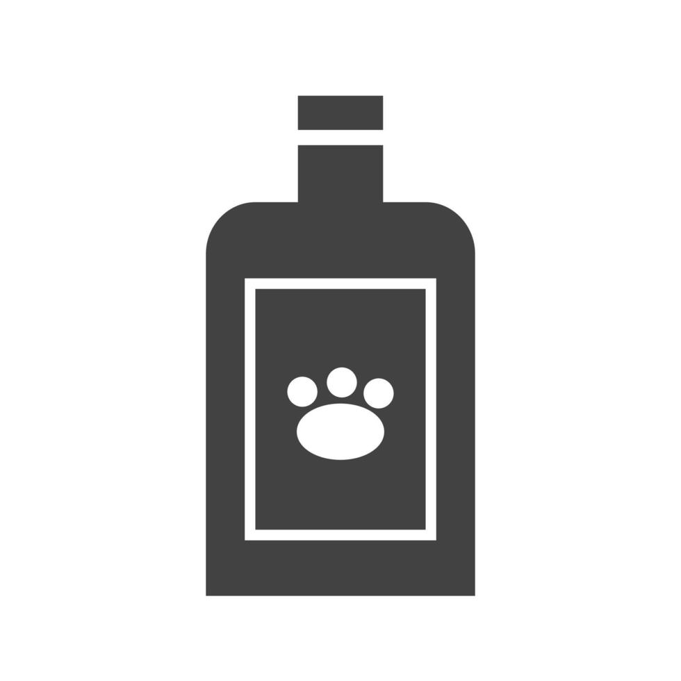 Veterinary Medicine Glyph Black Icon vector