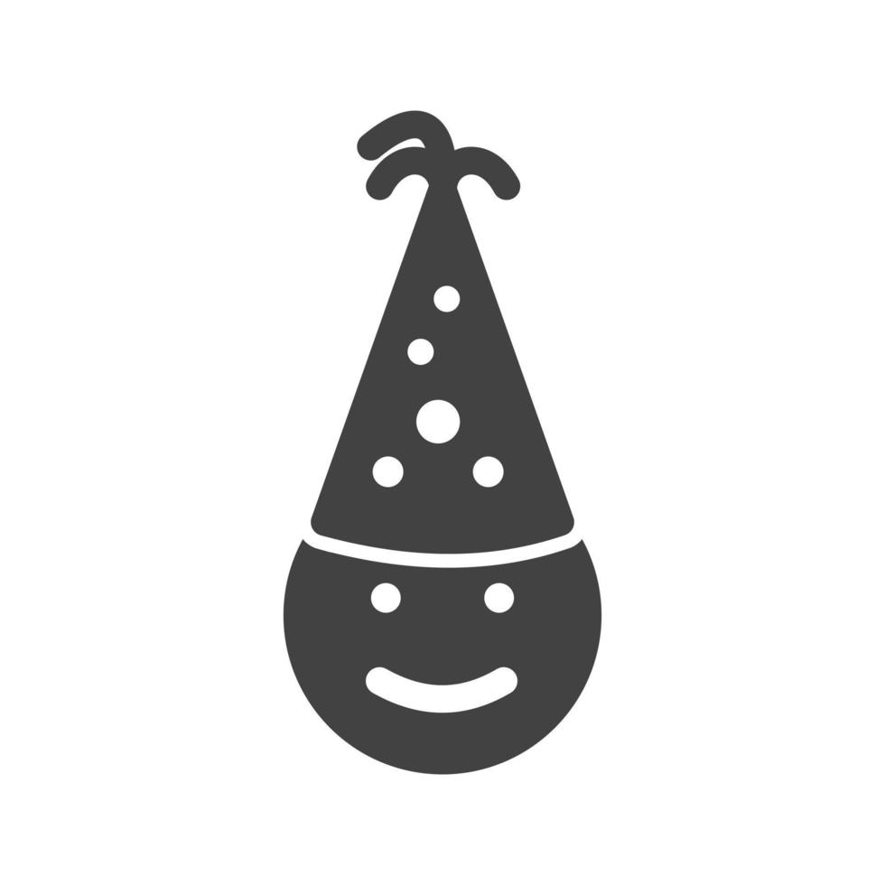 Birthday Child Glyph Black Icon vector