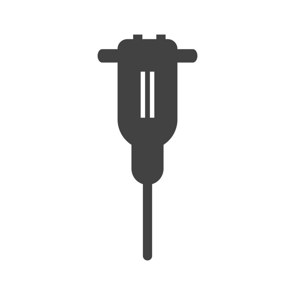 Driller Glyph Black Icon vector