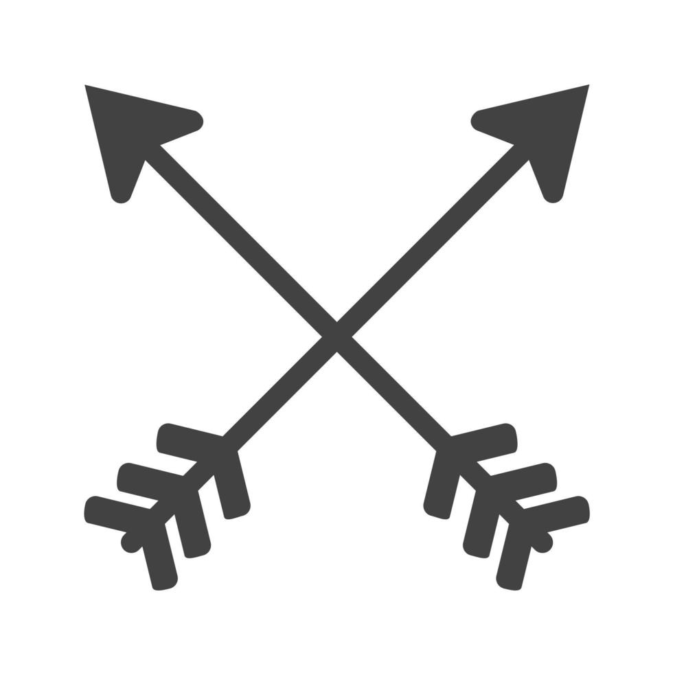 Arrows Glyph Black Icon vector