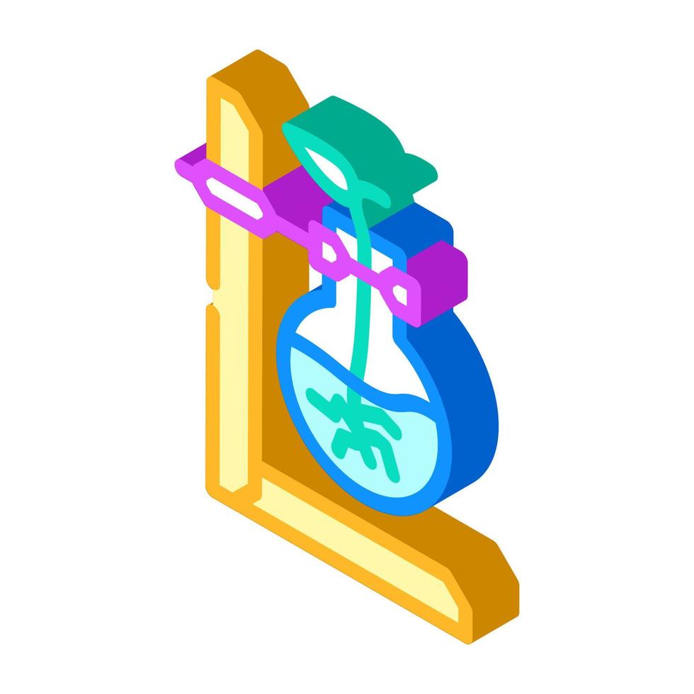 home hydroponics isometric icon vector illustration