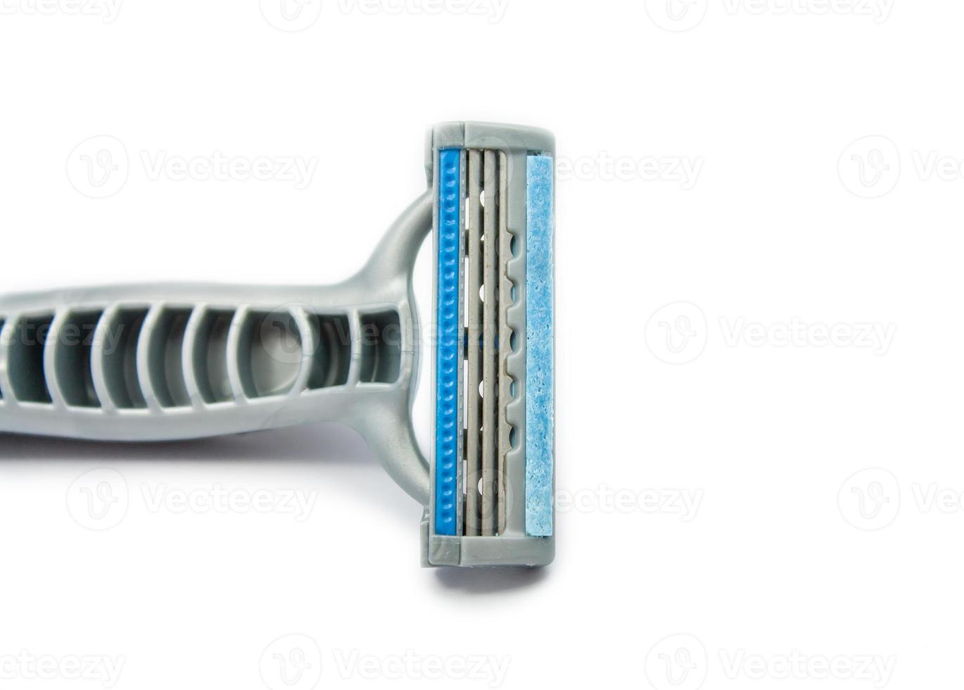 shaving razor on a white background photo