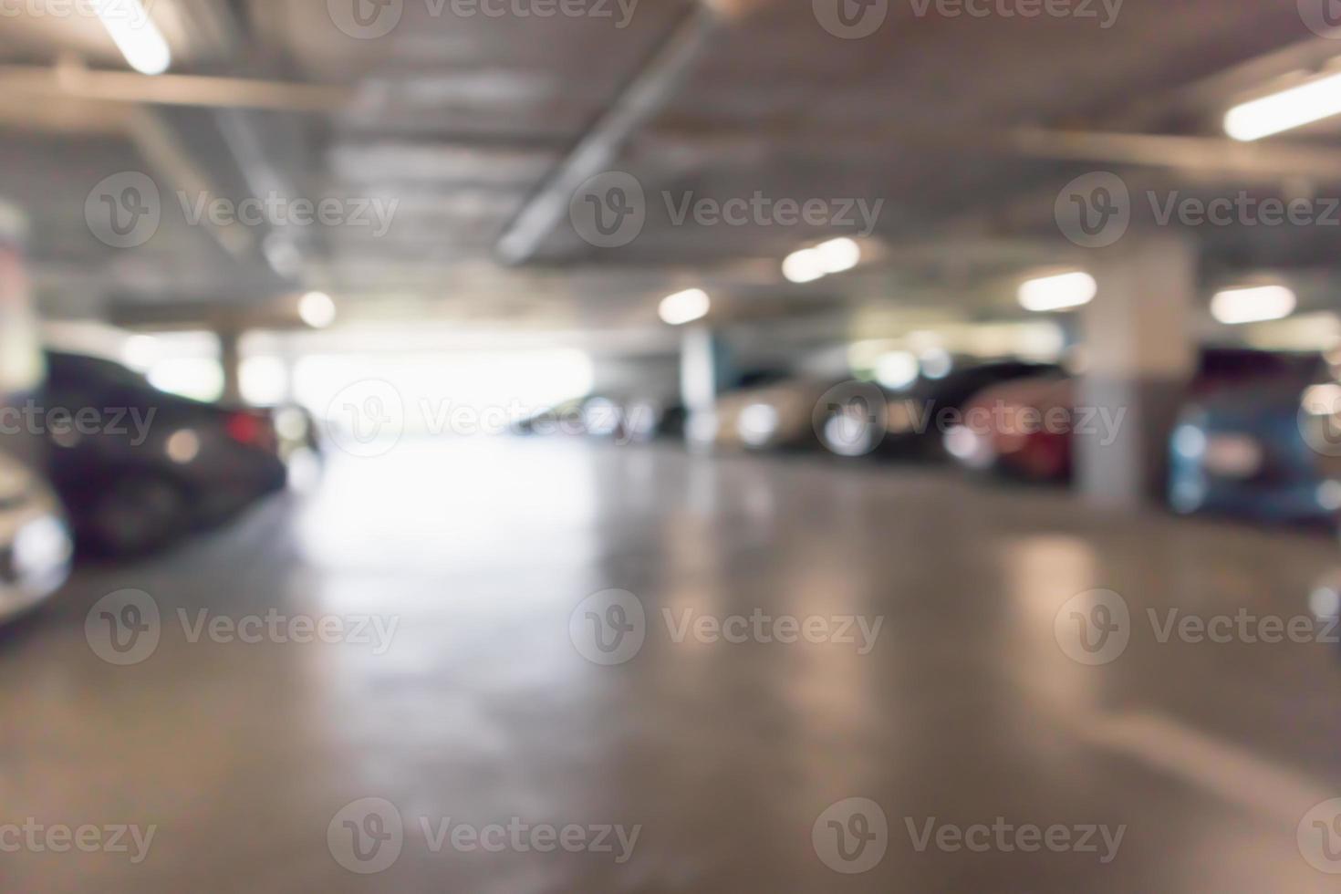 blur car parking abstract background photo