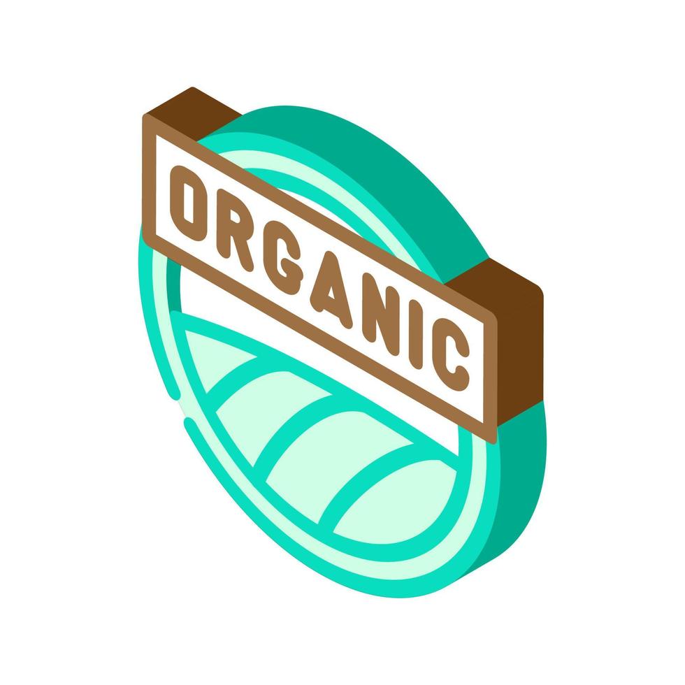 organic cosmetic symbol isometric icon vector illustration