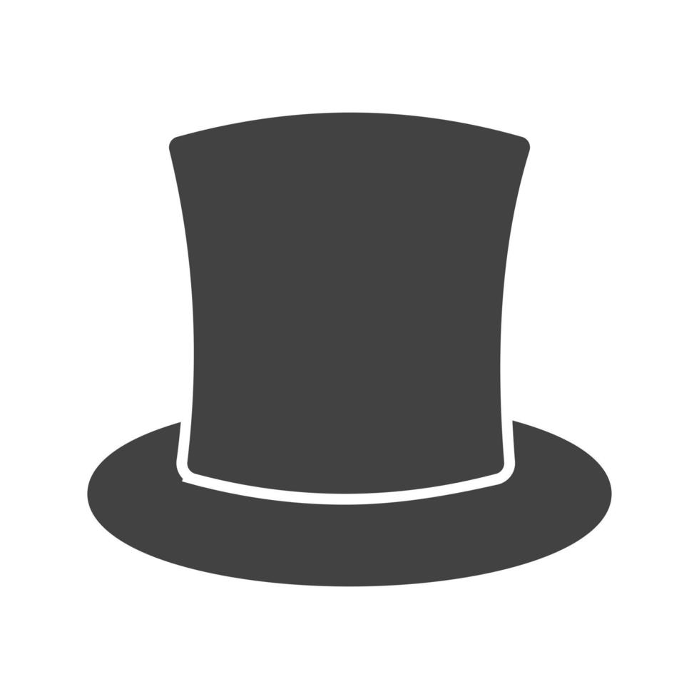 Magician Glyph Black Icon vector