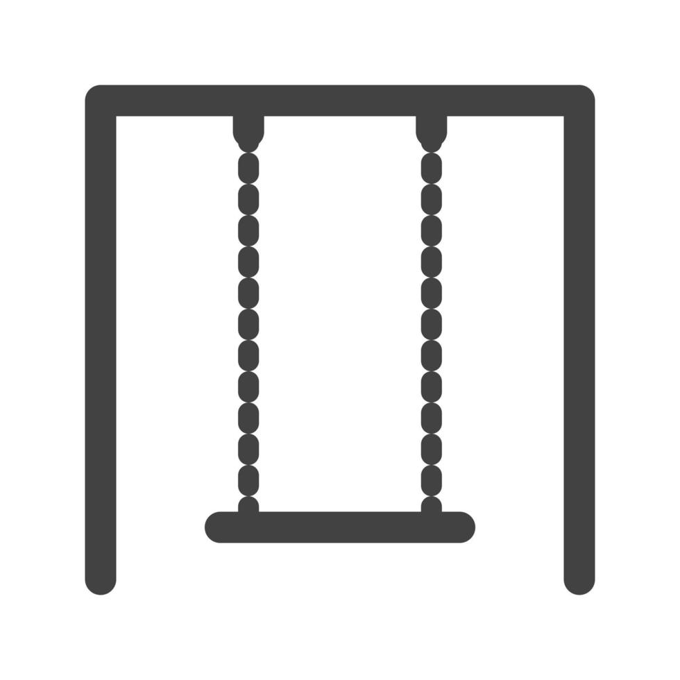 Swings Glyph Black Icon vector