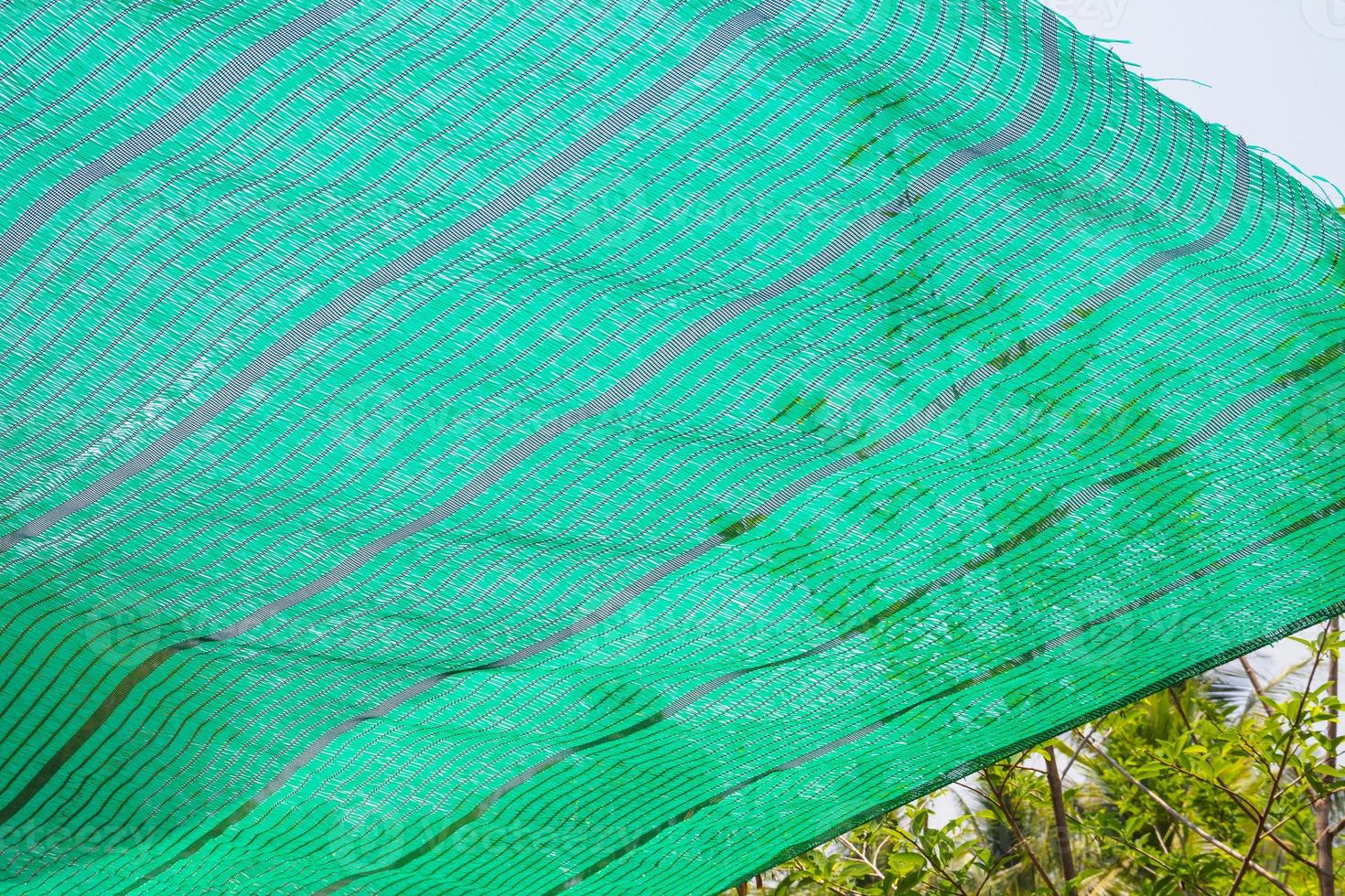 Green Shading Net protect sun light photo
