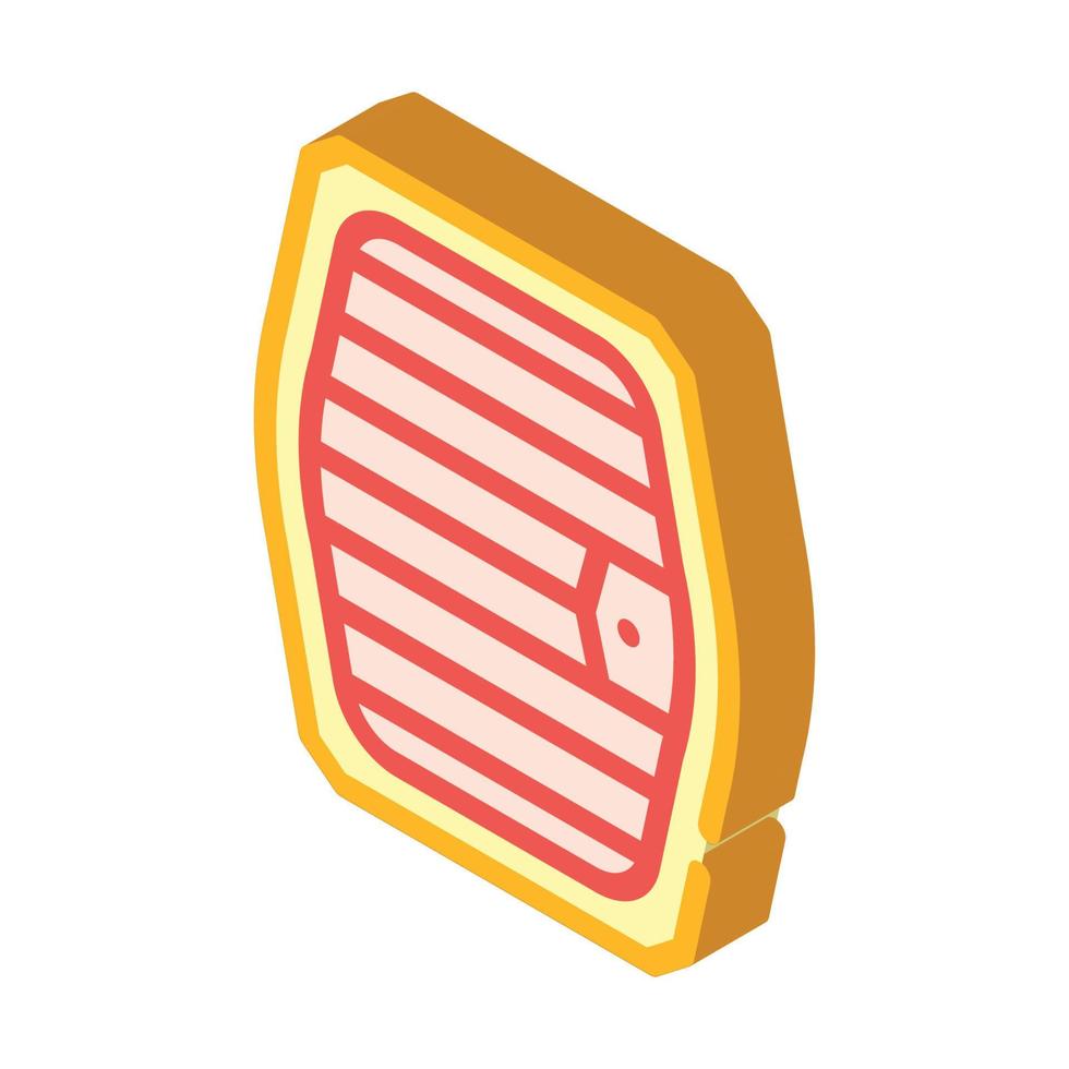 carrying basket for cat transportation isometric icon vector illustration