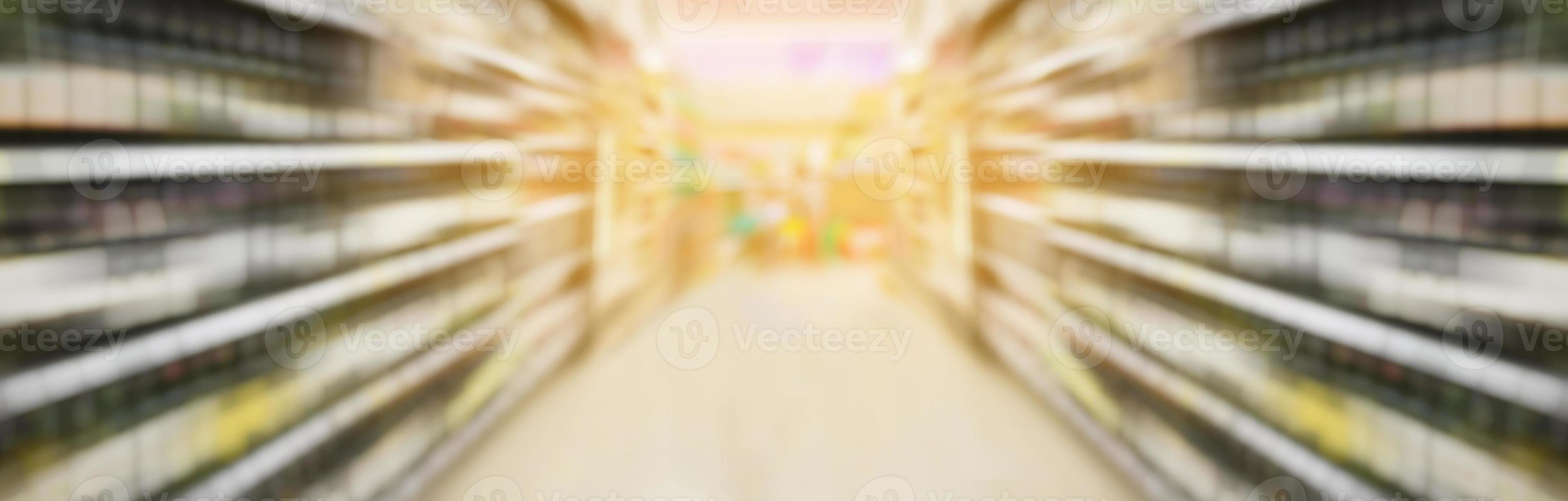 wine bottles on liquor shelves in supermarket photo