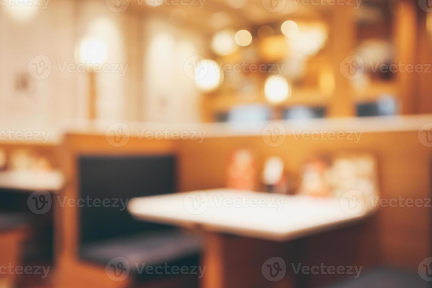 abstract blurred cafe restaurant with bokeh lights defocused background photo