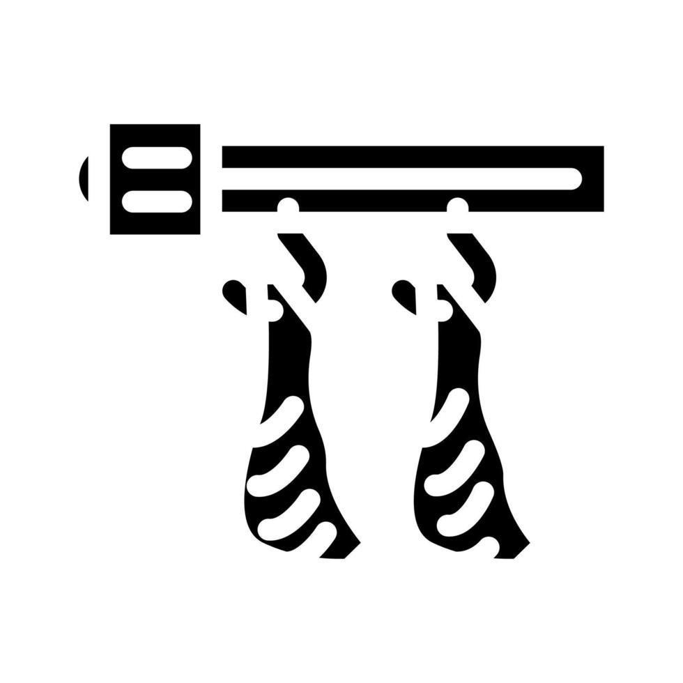 carcass conveyor glyph icon vector illustration