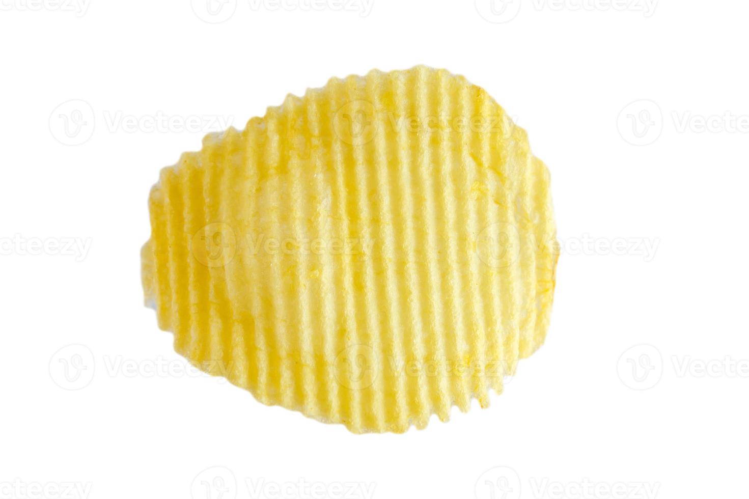 potato chip isolated on white background photo