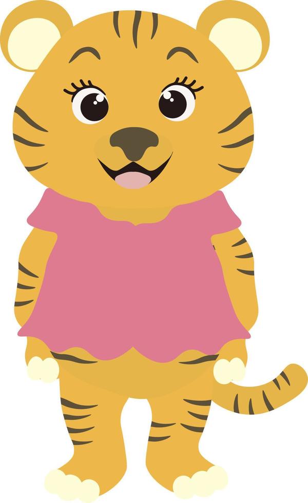 Circus Animal Tiger Clipart graphic vector