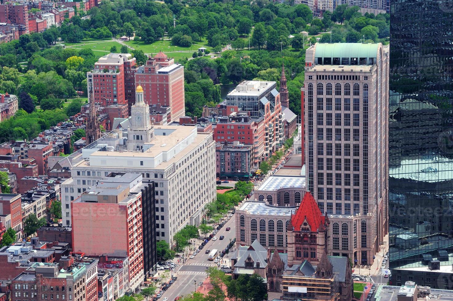 Boston aerial view photo