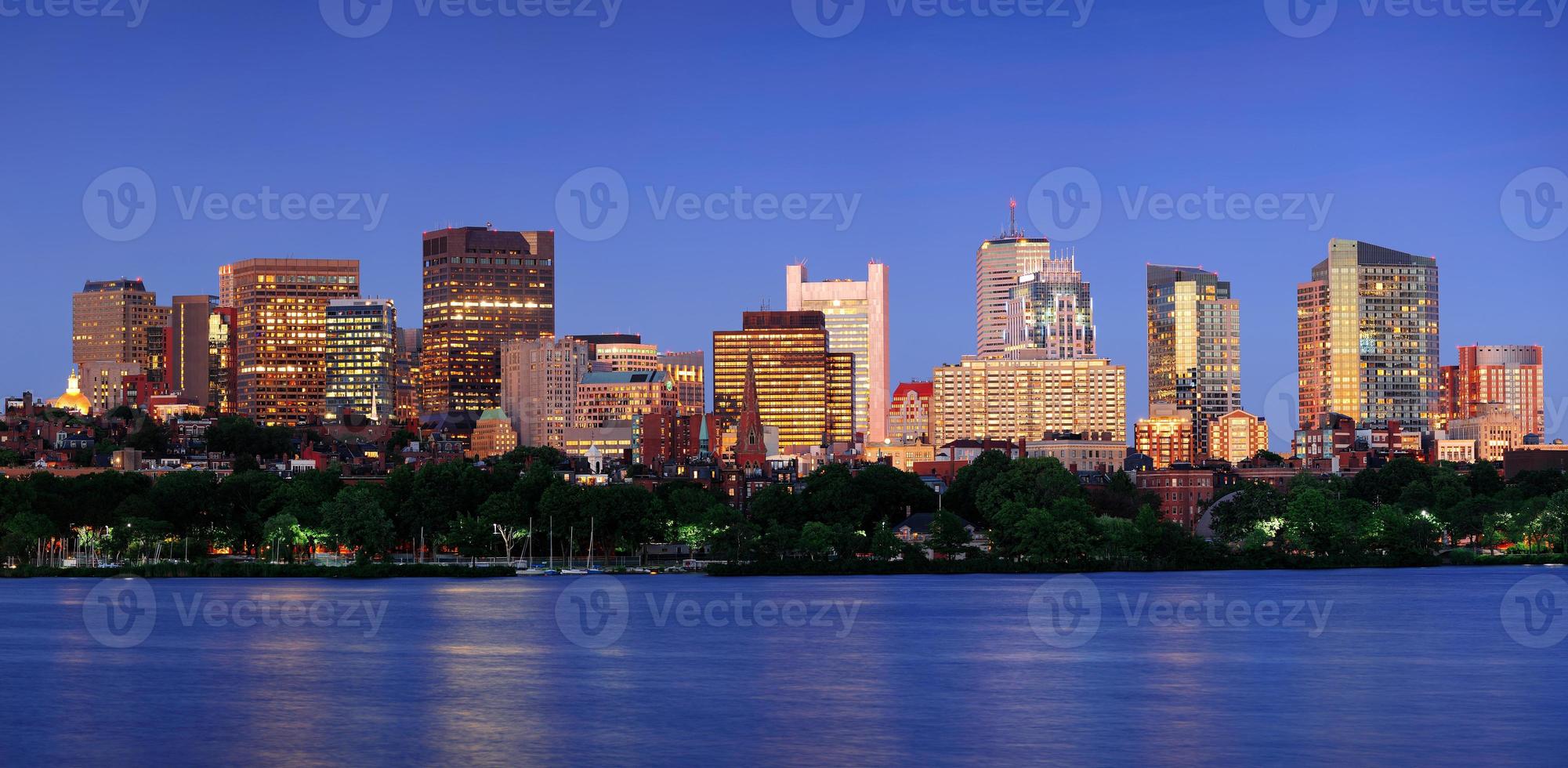 Urban city at night photo