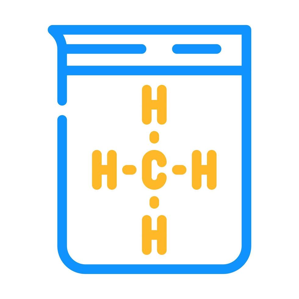 ilustración de vector de icono de color de química orgánica