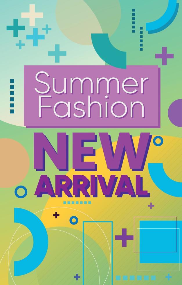 Summer Fashion New Arrival Poster vector