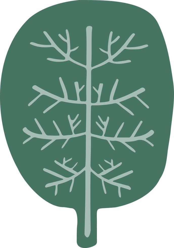fairytale tree in cartoon style plant vector illustration