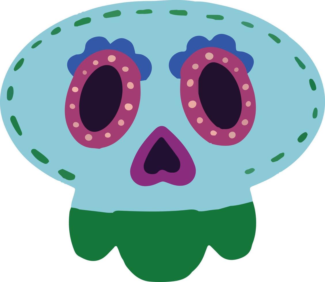 halloween mask in cartoon style vector illustration
