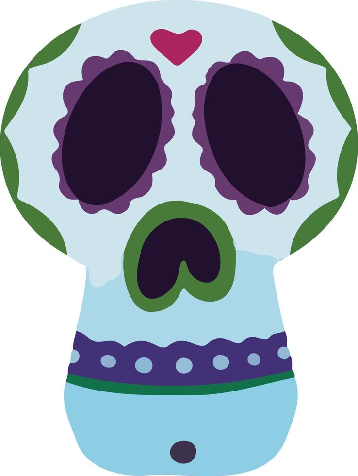 halloween mask in cartoon style vector illustration