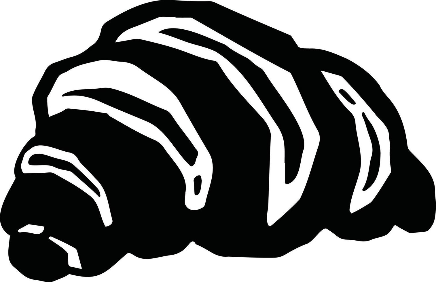 croissant with chocolate, cake dessert, hand-drawn illustration vector