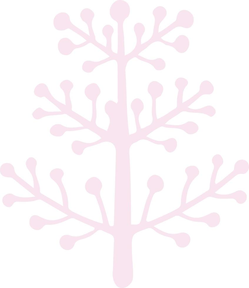 fairytale tree in cartoon style plant vector illustration