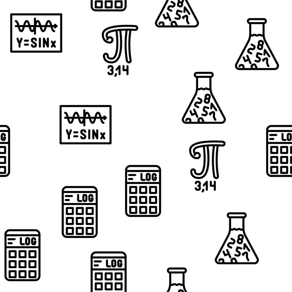 Stem Engineer Process And Science Vector Seamless Pattern