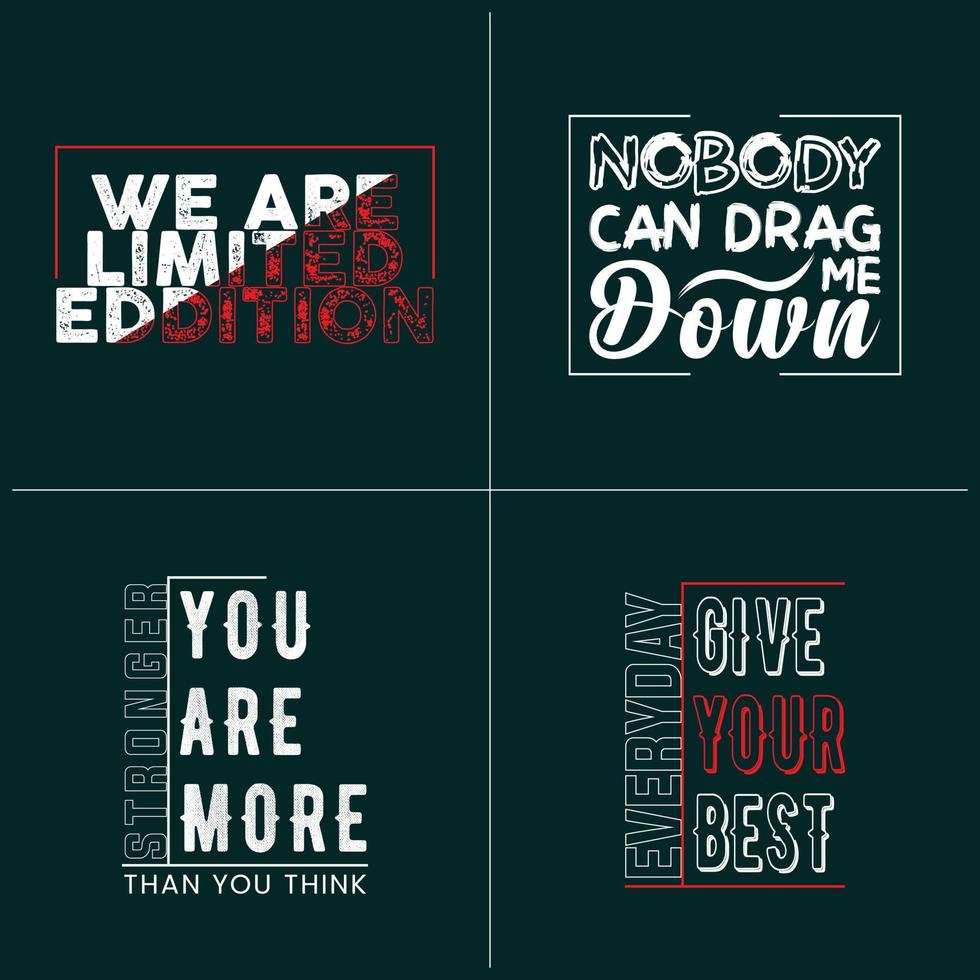 diseño de camiseta con citas motivacionales vector