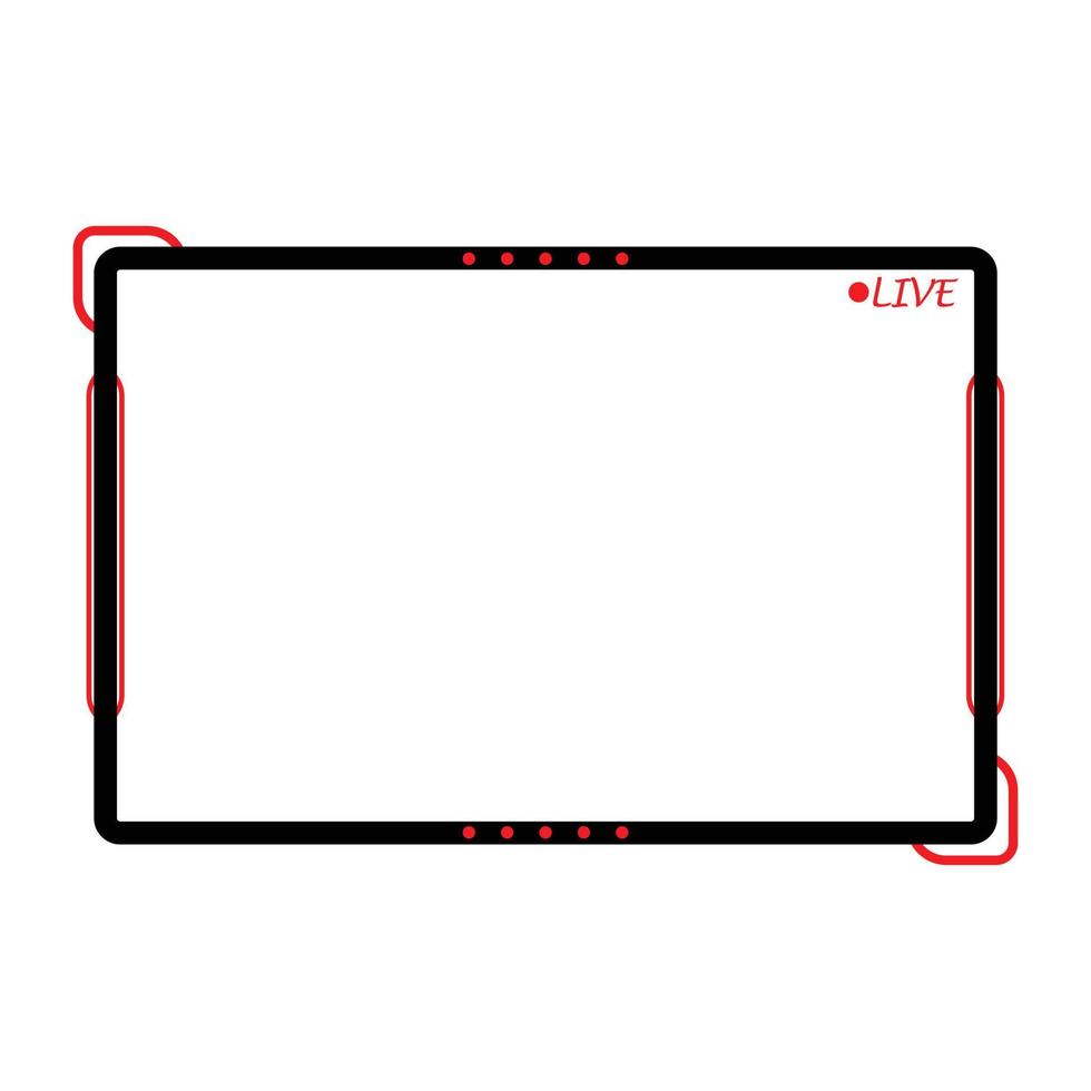 Face Camera with chat for live-streaming broadcast. Gaming face cam with chat window. Screen background. Set of rusty metallic red and black gaming panels and overlays for live streamers. vector