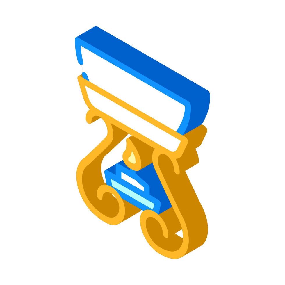 aroma oil isometric icon vector illustration color