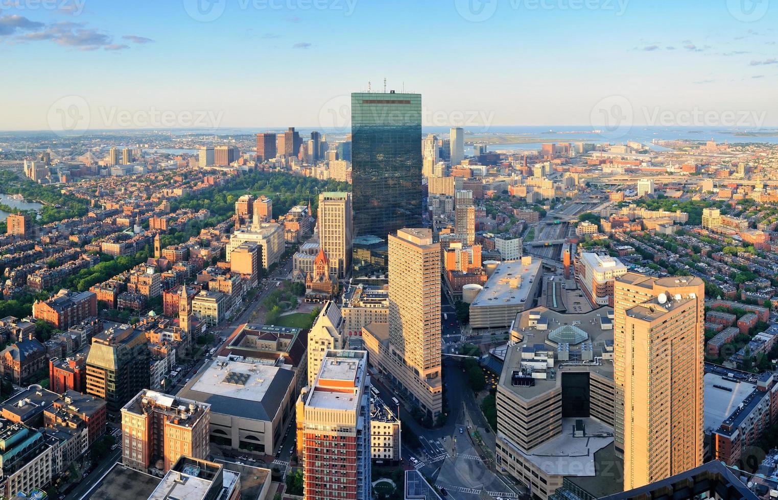 Boston aerial view photo