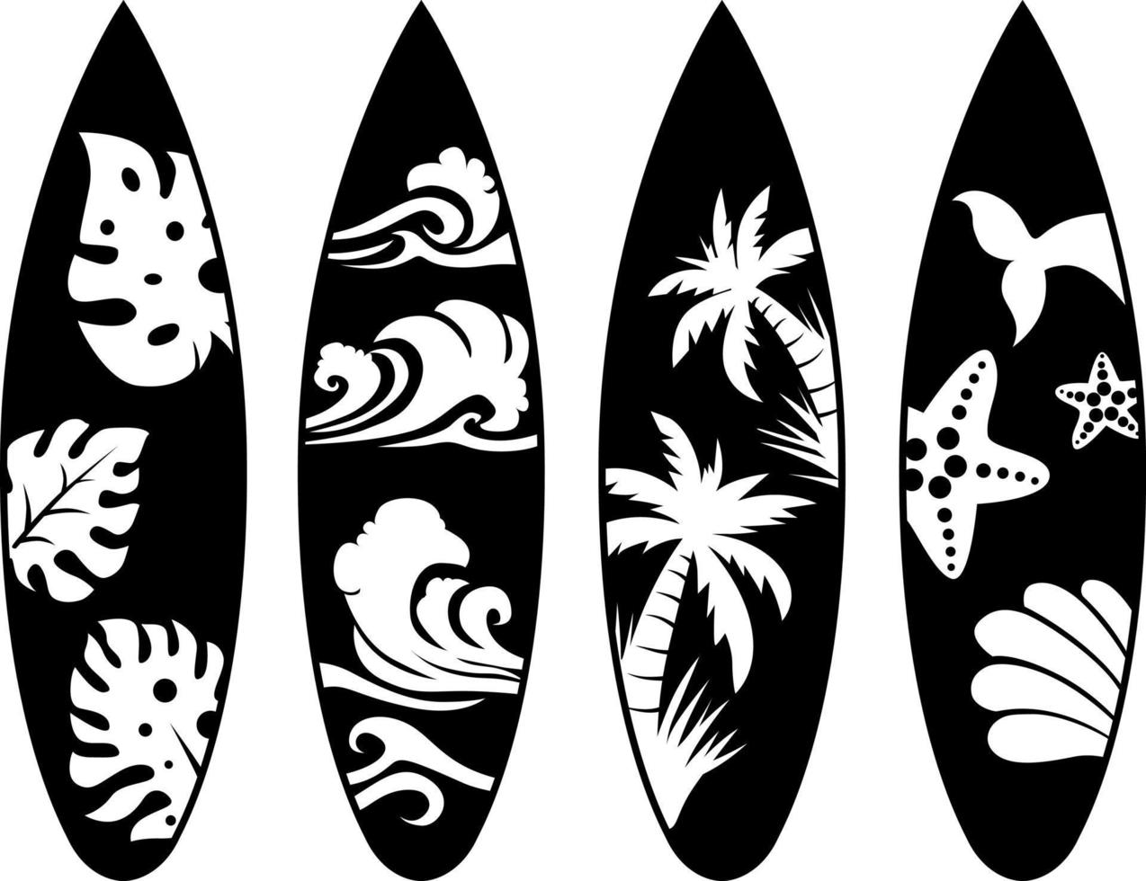 vector de tablas de surf, vector de surf