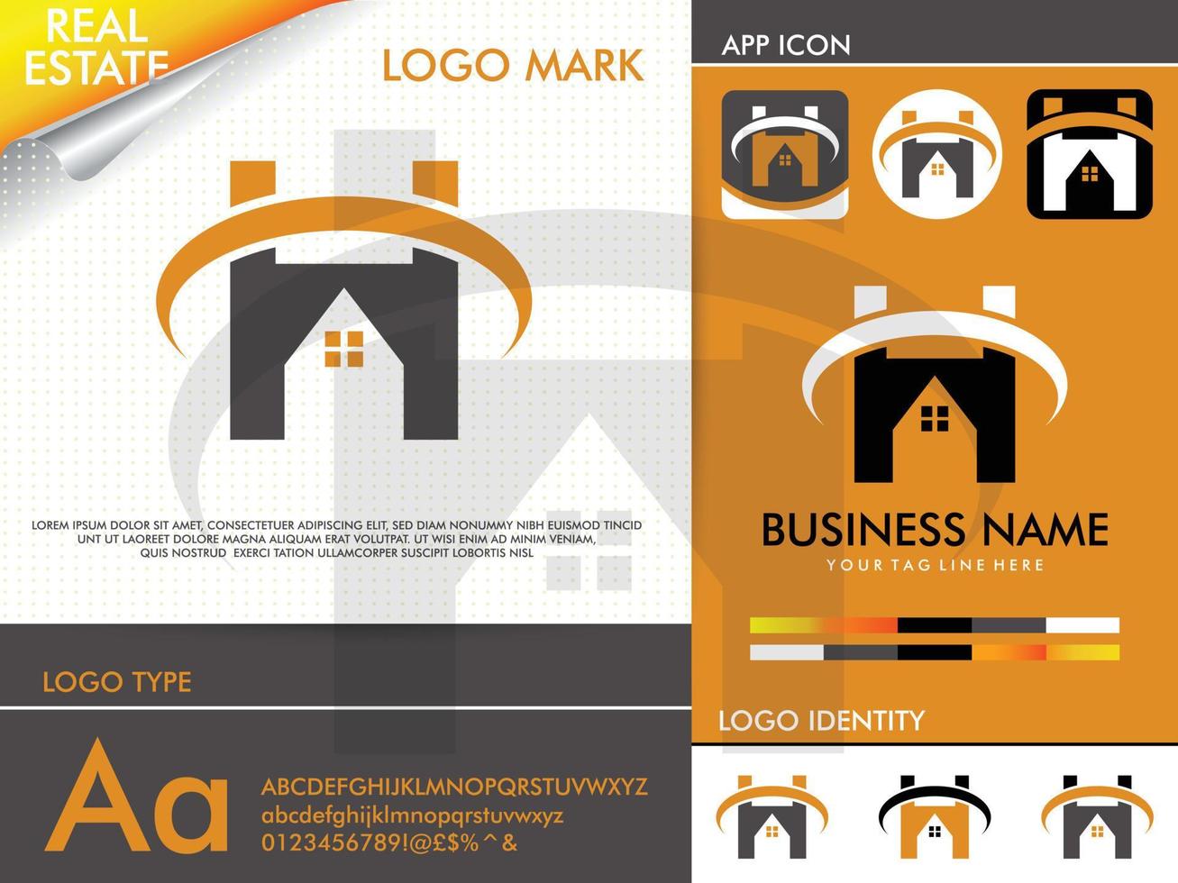 Real Estate Letter H Logo Design Vector Template