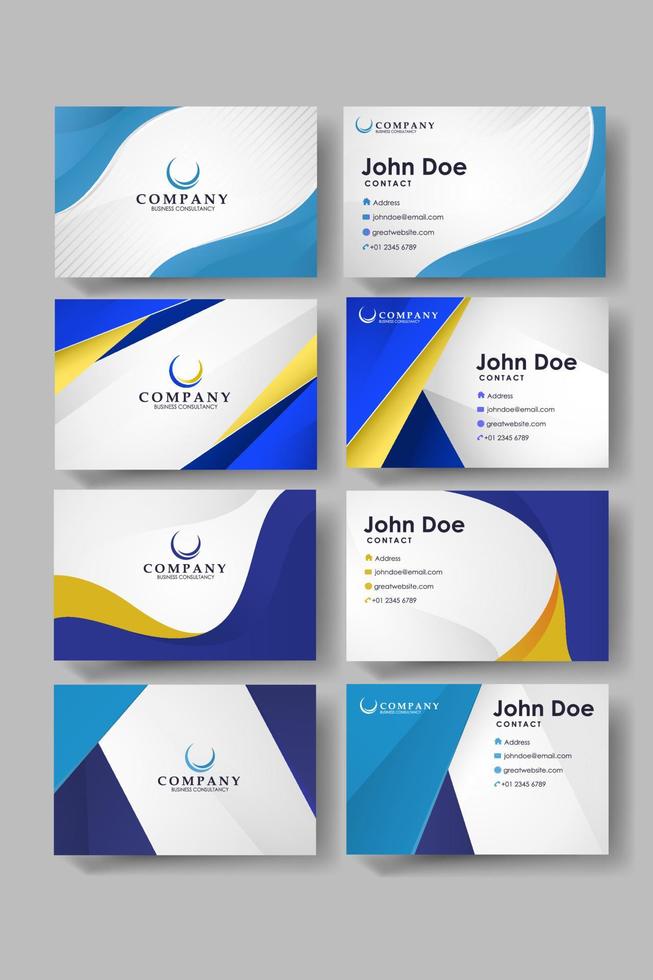 Business Card Template Design vector